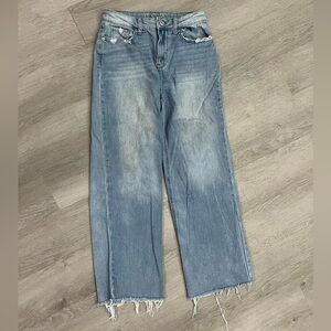 Rewash Light Blue Straight Leg Jeans